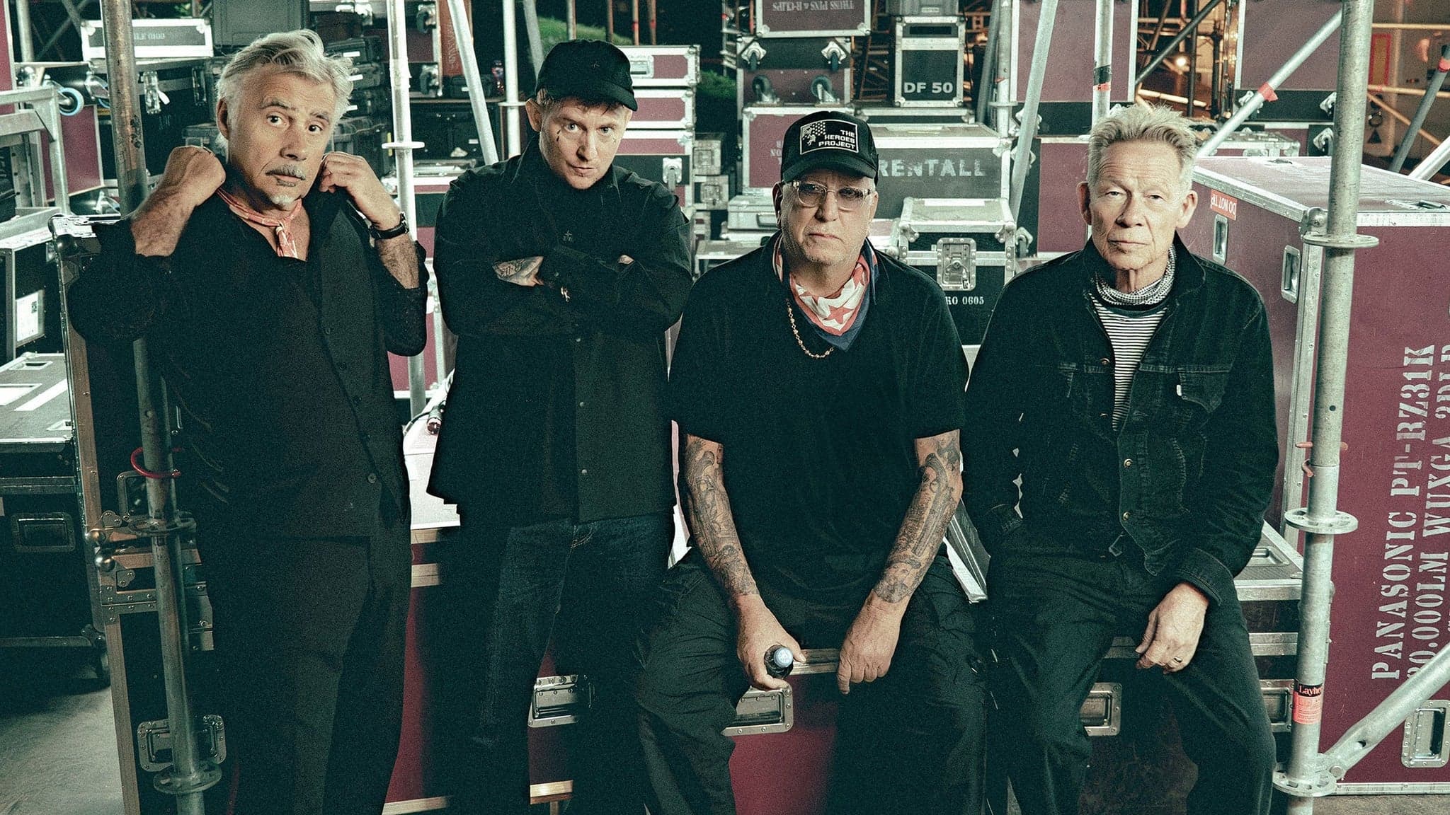 Frank Carter and Paul Cook, Steve Jones, Glen Matlock of the Sex Pistols artwork