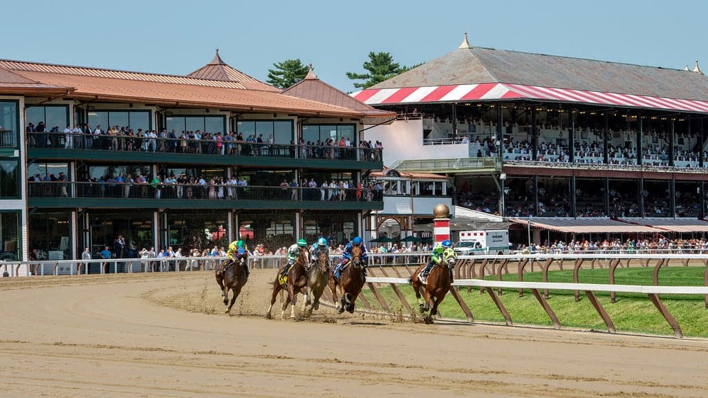 Saratoga Race Course Porch Dining artwork